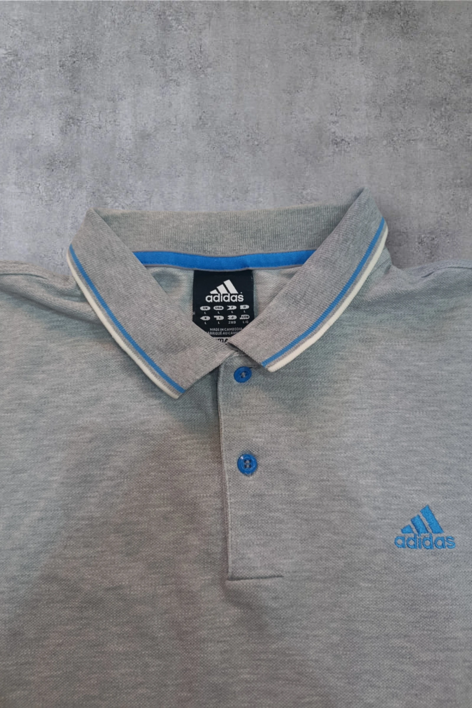 | Polo Adidas Homem | Cor Cinza | Manga Curta | Tamanho G | – photo 4